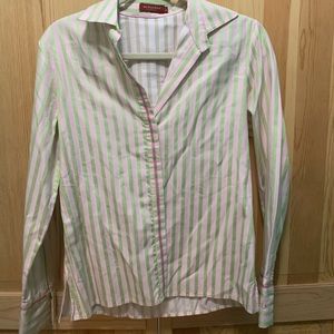 Women’s button down Burberry shirt